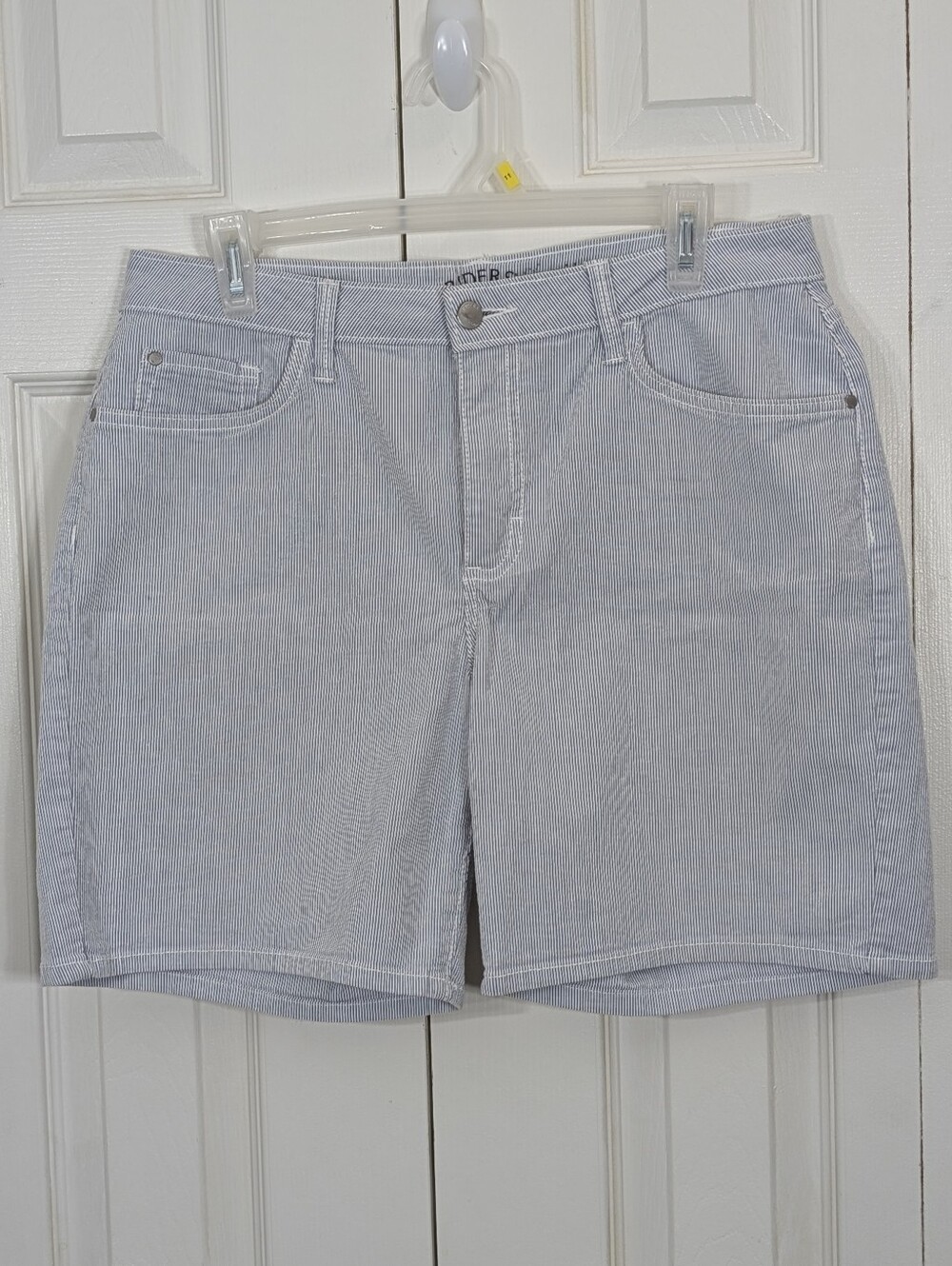 Riders by Lee: Women's Striped Midrise Shorts - Size 12